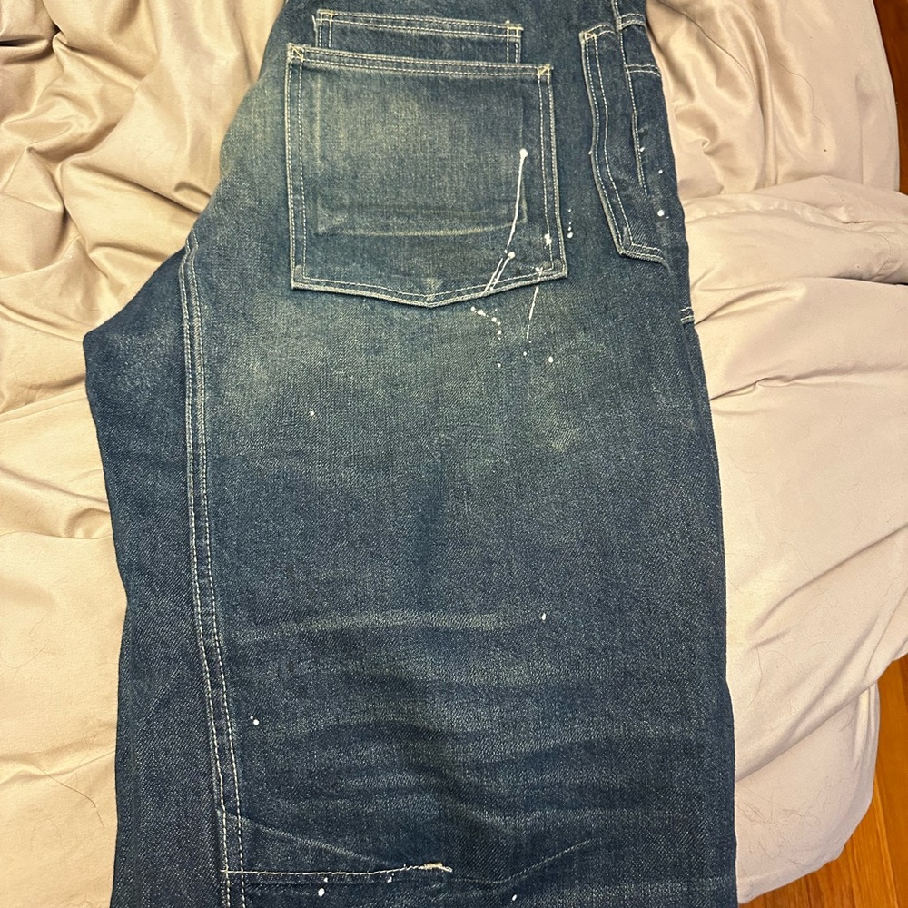 Free People Moxie Barrel Cerulean Blue RARE COLORWAY Hot Trend Size 24 see 📏 - Picture 8 of 16